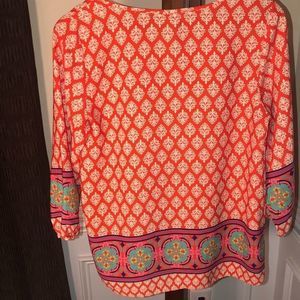 Newbury Kustom Blouse3/4 Sleeve Shirt Medium Tunic